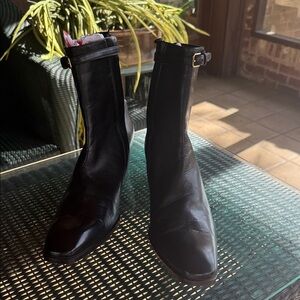 Yves Saint Laurent Black Ankle Boots